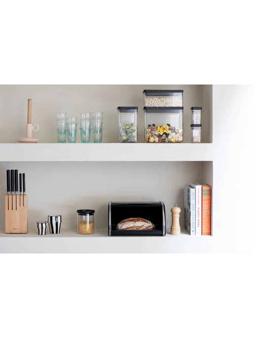 Brabantia Хлебница RollTop черная 236686, черный, фото 8