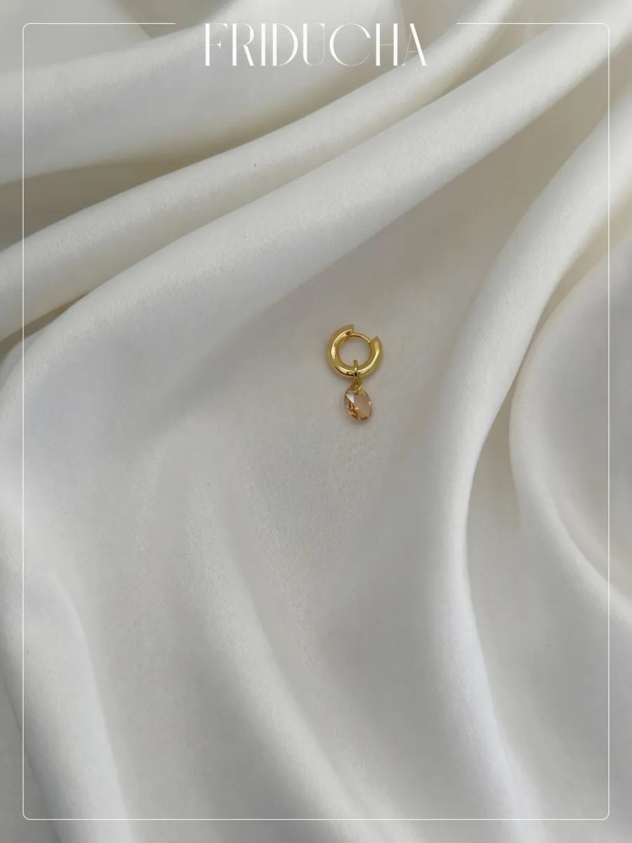 Подвеска Onda Âmbar, Swarovski и жемчуг, позолота