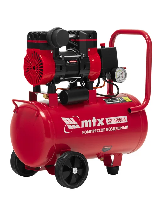 MTX Компрессор воздушный SPC 1500 24, 24 л, 260 л мин, 58139, 24 л, 260 л, фото 2