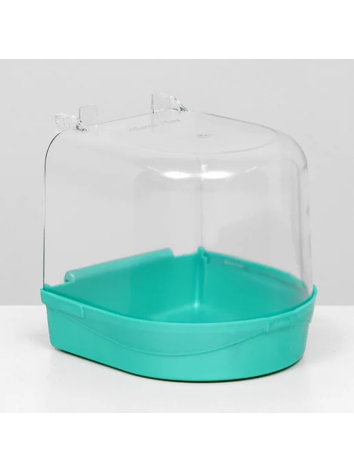 Atlantis Plast Купалка для птиц серебристая 145х136х140 мм, 136x140 см, фото 2