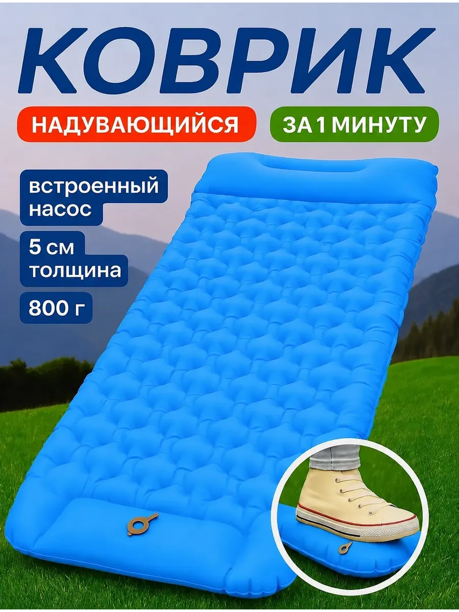 Коврик туристический для палатки одноместная