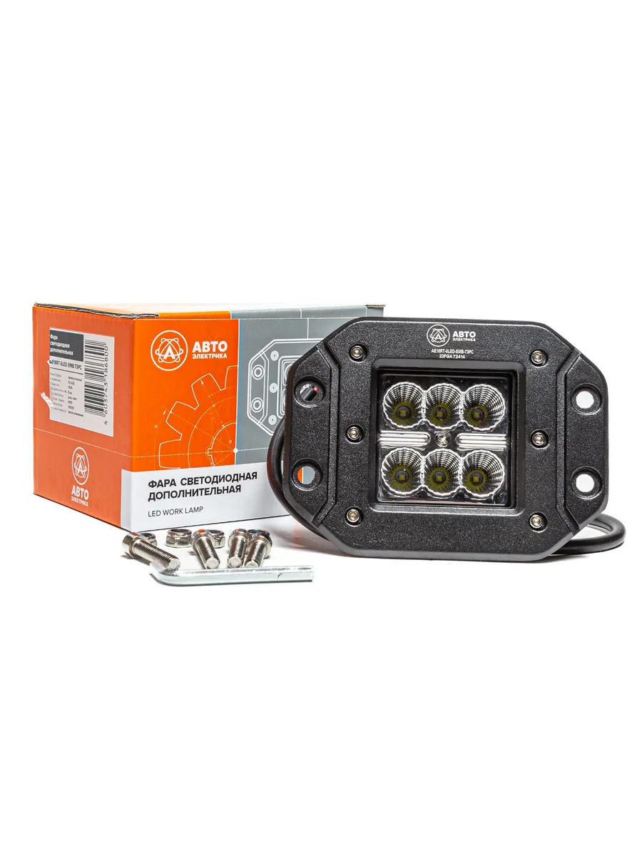 Фара LED дополнительная, 12 24В AE18RT6LEDEMB73PC