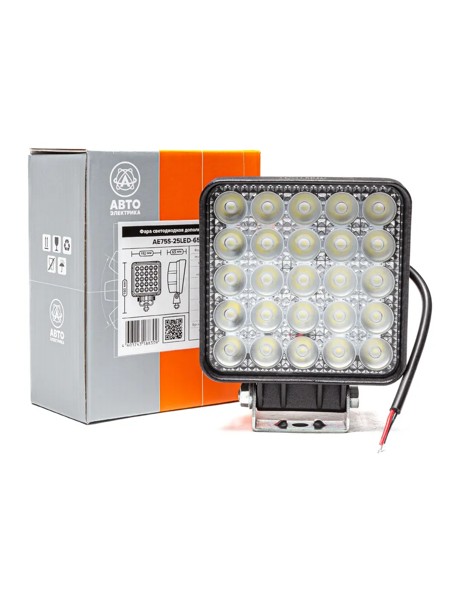 Фара LED дополнительная, 12/24В AE75S25LED65HC АвтоЭлектрика