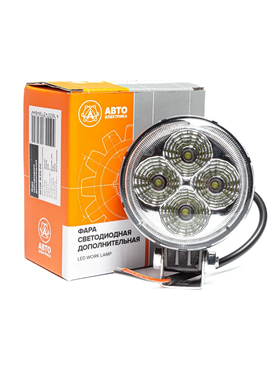 Фара LED дополнительная, 12/24В, 4LED AE12R4LEDPC