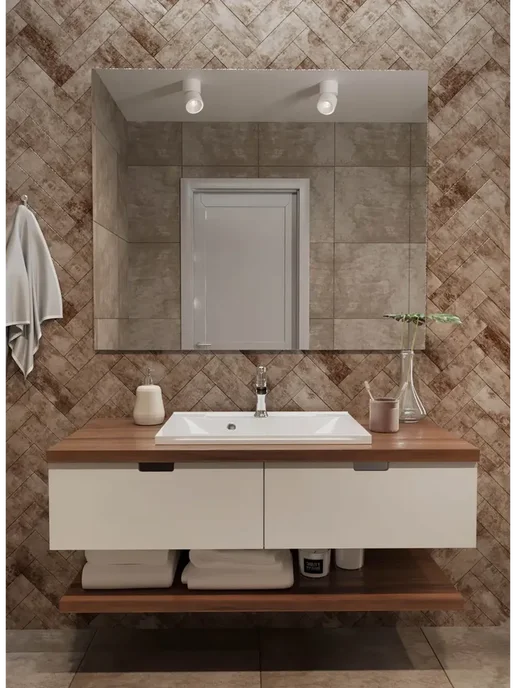 uperwood Раковина для ванной Elen 65 см, белая, белый, фото 2