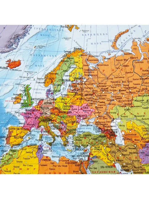 Brauberg Карта России политическая интерактивная 101х70 см в тубусе, вариант, фото 2