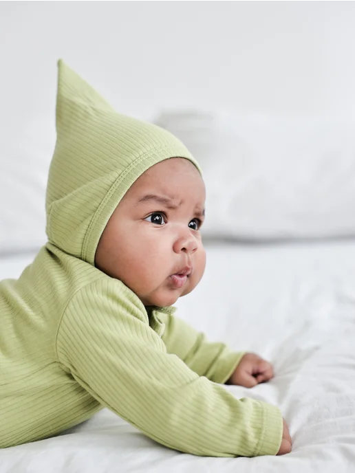 Bah Kids Чепчик для новорожденных набор, белый, фото 4