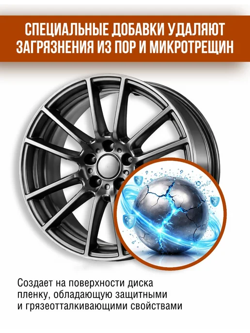 RUNWAY Очиститель дисков и кузова авто 500 мл, 500 мл, фото 3
