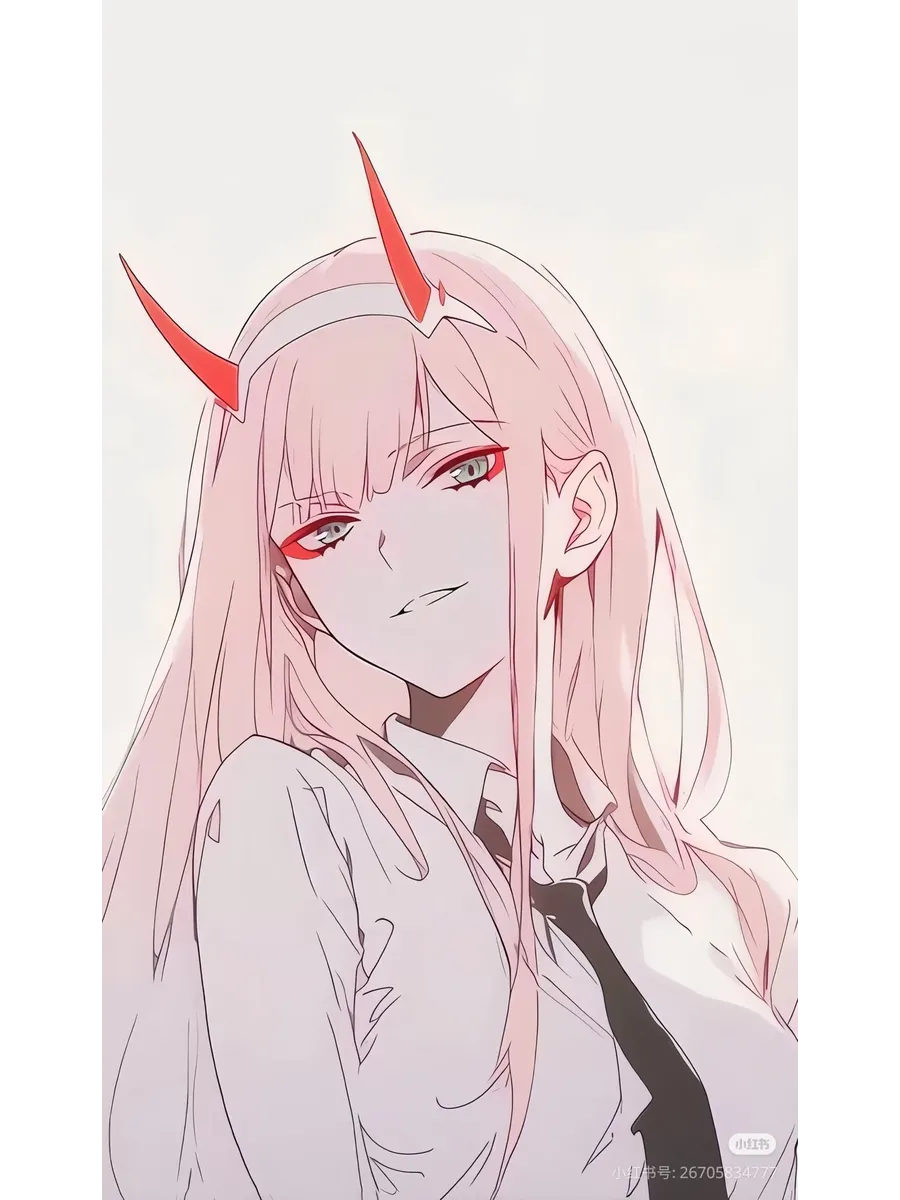 Постер бумажный 002 Милый во Франксе Darling Zero Two 110х36, Голиаф.