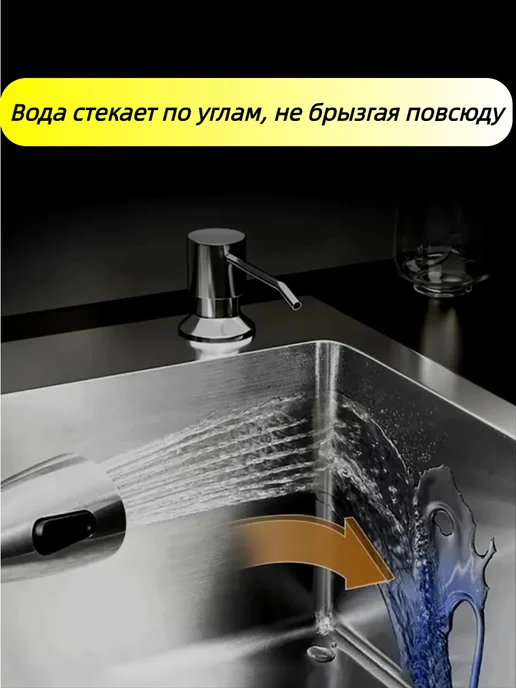 bolvi Кухонные мойки，Смеситель изливом, серый, фото 5
