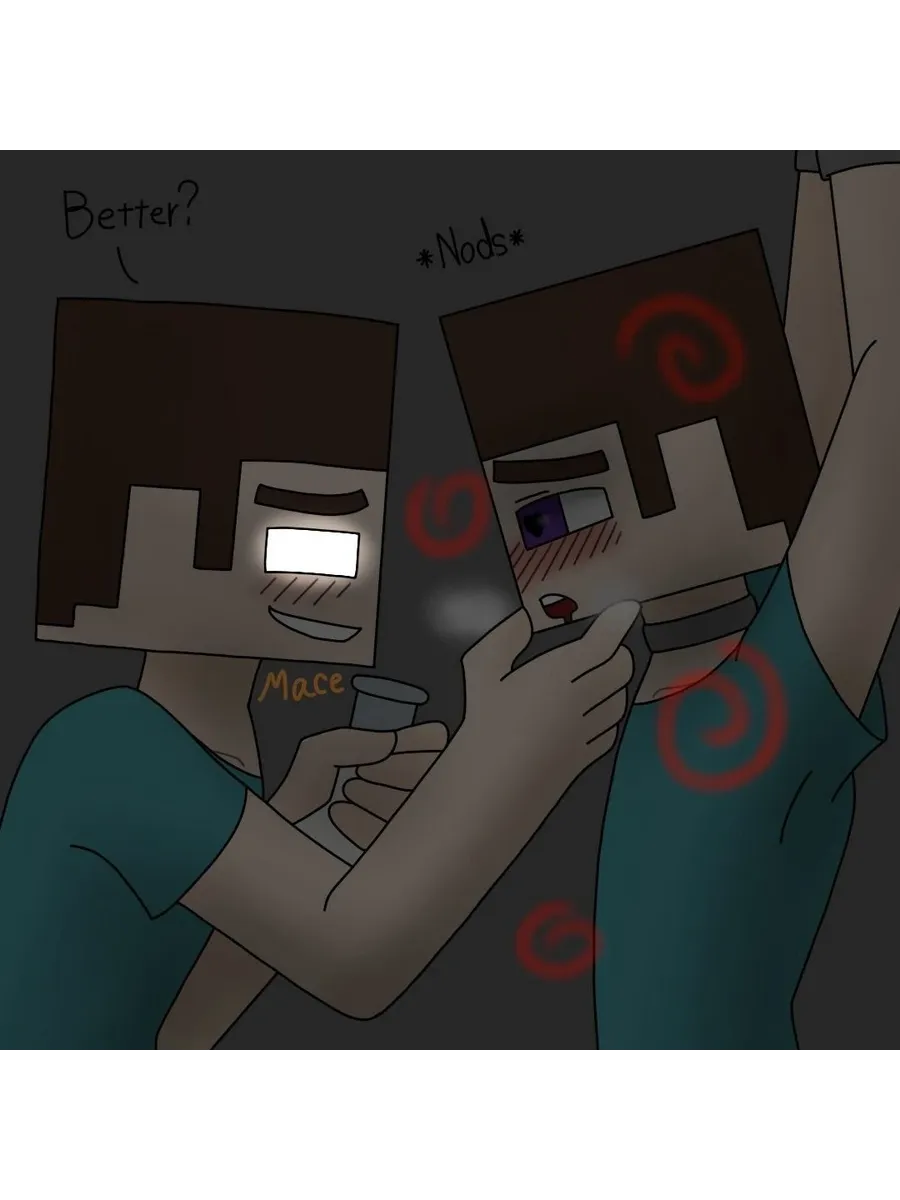 Постер бумажный minecraft Хиробрин Голиаф. telegram. 