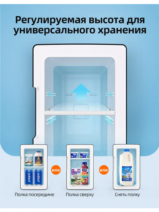AstroAI Мини-холодильники для продуктов и напитков в авто 6 литров, черный, фото 4