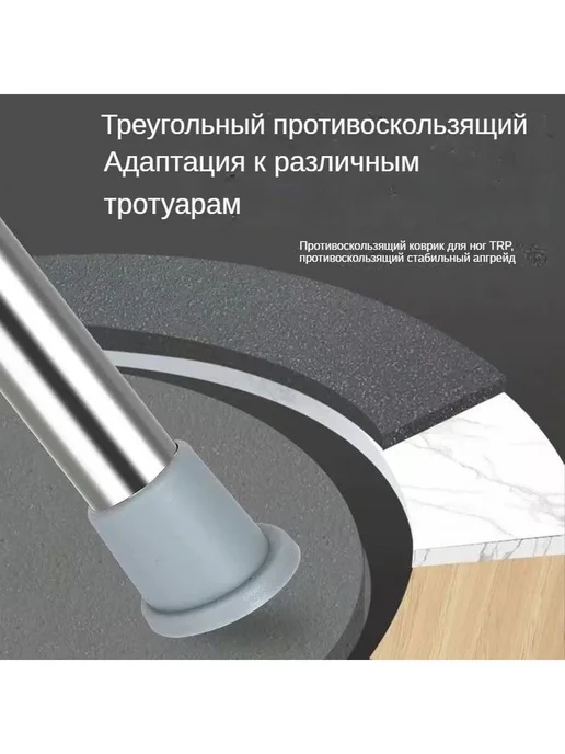костыли с функцией табурета для пожилых, черный, фото 3