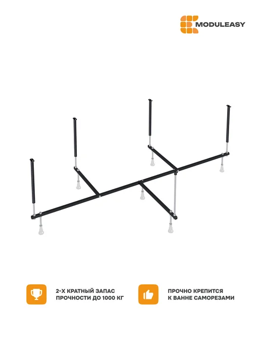 MODULEASY Рама разборная для угловой ванны Айви 120х120 см 03иви120, 120x120 см, фото 3