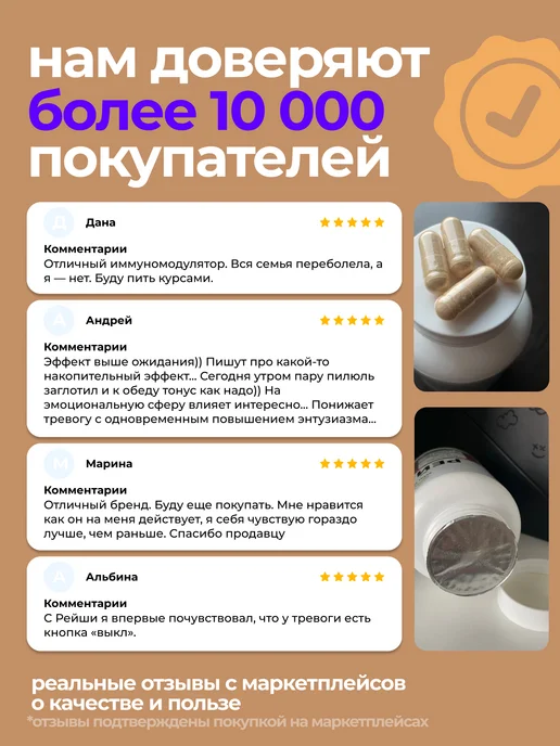 ALTIME Рейши мицелий в капсулах 700мг, вариант, фото 6