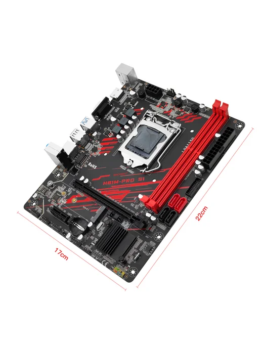 MAHCINIST Материнская плата LGA 1150 H81M PRO DDR3 HDMI VGA NVME M.2, вариант, фото 2