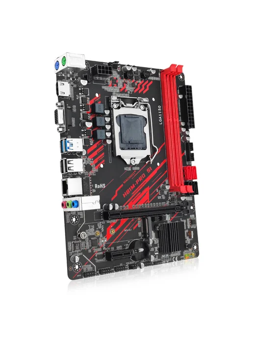 MAHCINIST Материнская плата LGA 1150 H81M PRO DDR3 HDMI VGA NVME M.2, вариант, фото 5