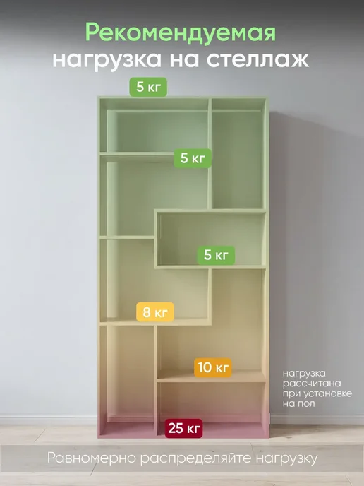 Good дом, все в Дом Стеллаж напольный перегородка для зонирования комнаты, серый, фото 4