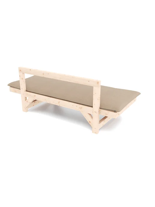 ARSKO Диван кушетка Крокет beige, массив дерева, раскладная, бежевый, фото 6