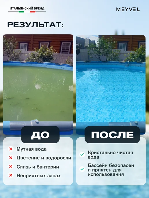 Meyvel Коагулянт для бассейна от мутности воды 10л, 5 л, фото 2