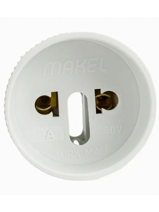 makel Переходник для розетки Макел 10009 белый, евро, 220В, 6 шт, 6 шт, фото 3