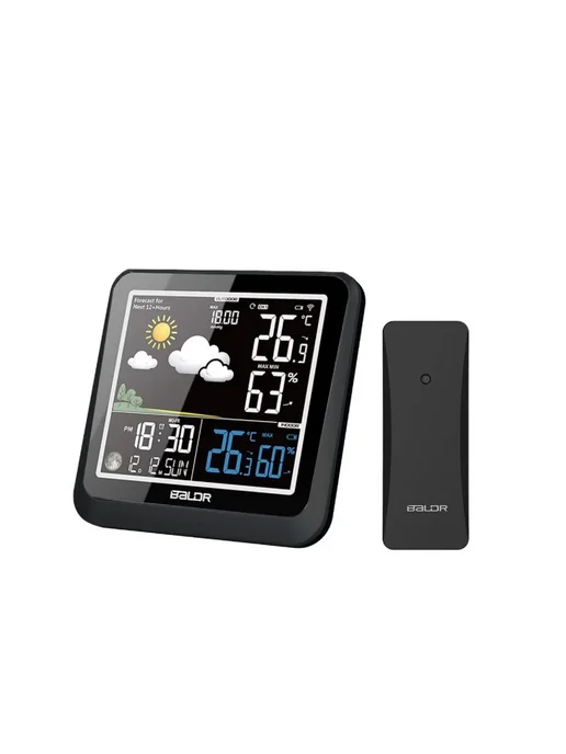 BALDR Беспроводная метеостанция B0336WST2H2P, черный, фото 2