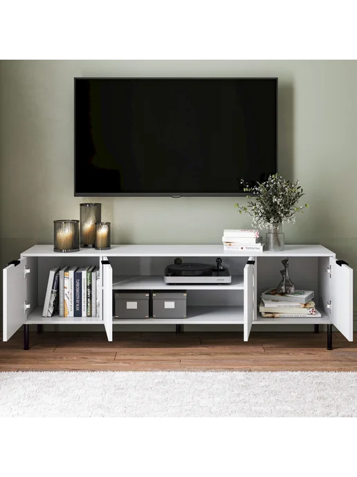 Bordo мебель Тумба под телевизор напольная на ножках 150х55х40 см, 180x40x55 см, фото 7