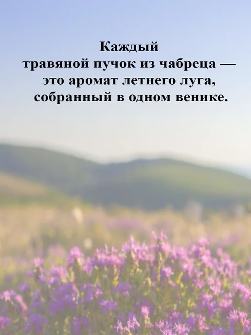 Банничек запарка для бани из чабреца, вариант, фото 2