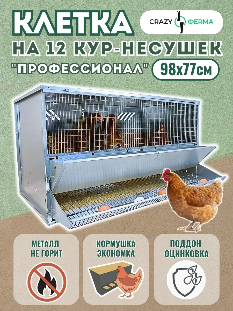 Клетка для кур-несушек "Профессионал"