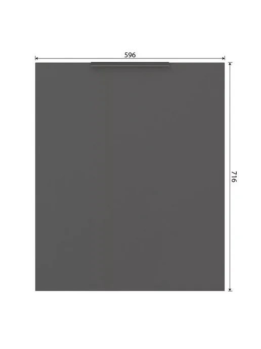 Beneli Фасад кухонный для посудомойки Color, 59,6х71,6 см, 59.6x71.6 см, фото 2