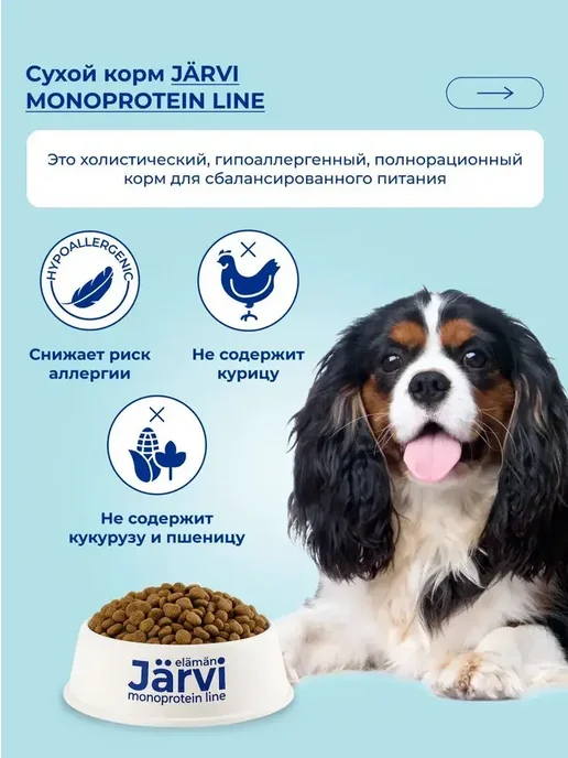 Сухой корм Jarvi для собак, мелкие, говядина, 0,4 кг, фото 2
