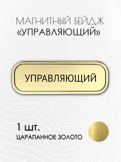 АРТЛАЗ Бейджик Управляющий золотой, 1 шт