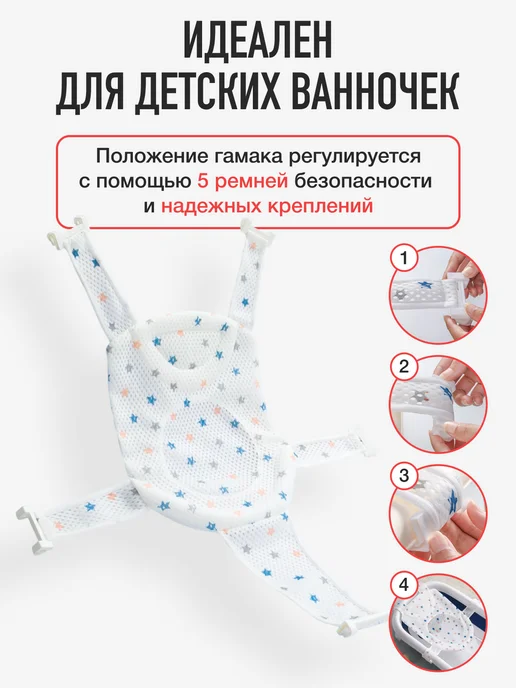 mamagoods Матрасик для купания новорожденных в ванночку, вариант, фото 5