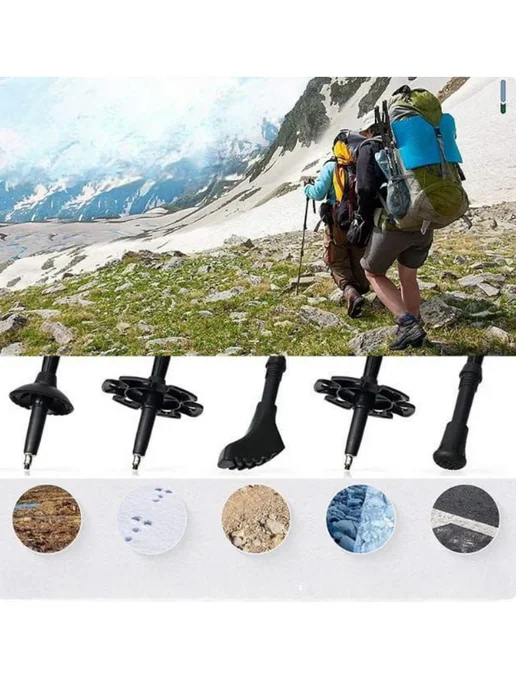 TondaShop Палки для скандинавской ходьбы, черный, фото 4