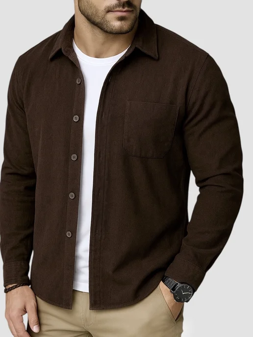Коричневая рубашка