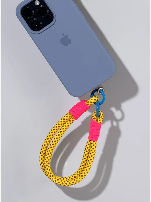 Juicy Pink Шнурок для телефона на руку летний яркий, розовый, фото 6