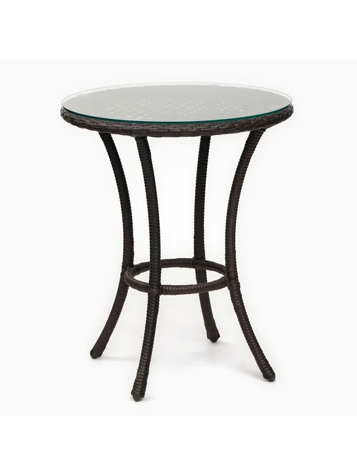 Paraplan Садовый стол из искусственного ротанга венге 60x75 см, 60x75 см