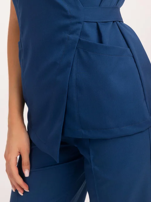 JEM. Jeans Work Костюм медицинский с брюками, синий, фото 4