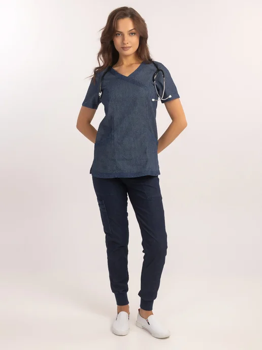 JEM. Jeans Work Костюм медицинский, синий, фото 11