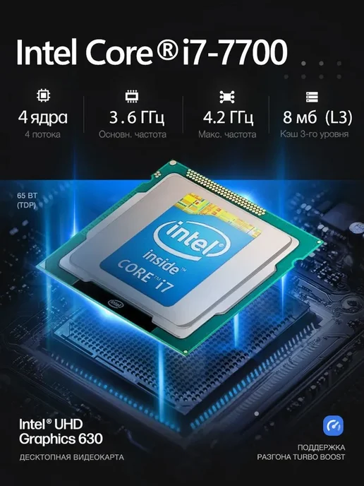 AOC 23.8" Моноблок Intel Core i5-7500, RAM 16 ГБ, SSD 512 ГБ, 16 ГБ, 512 ГБ, фото 3