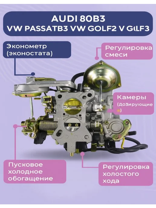 Карбюратор Passat B3 Audi 80, вариант