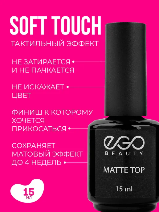 EGO Beauty База топ и праймер для ногтей набор 15мл, 4 шт, фото 4