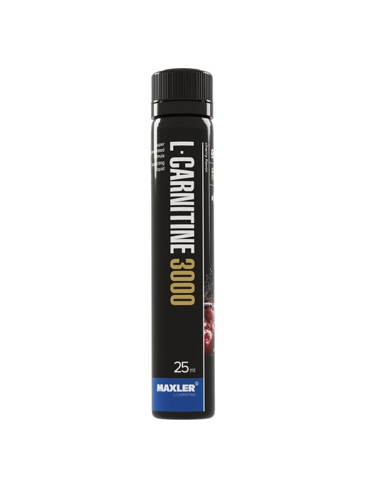 MAXLER L-карнитин L-Carnitine 3000 - 1 АМПУЛА 25 мл Вишня, 25 мл