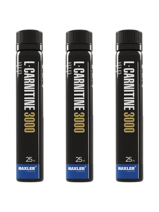 MAXLER L-карнитин L-Carnitine 3000 - 3 ампулы 25 мл Вишня, 25 мл, фото 5