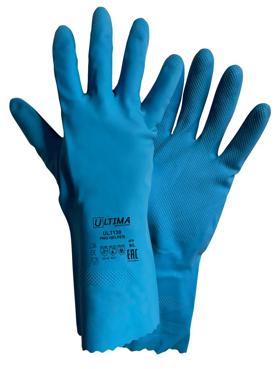 Перчатки латексные Ultima Pro Helper ULT130 размер 9/L